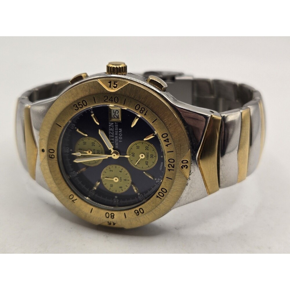 Citizen Promaster 39mm Chronograph Dive Watch + Box. New Battery. 7.25" Band - Picture 13 of 15
